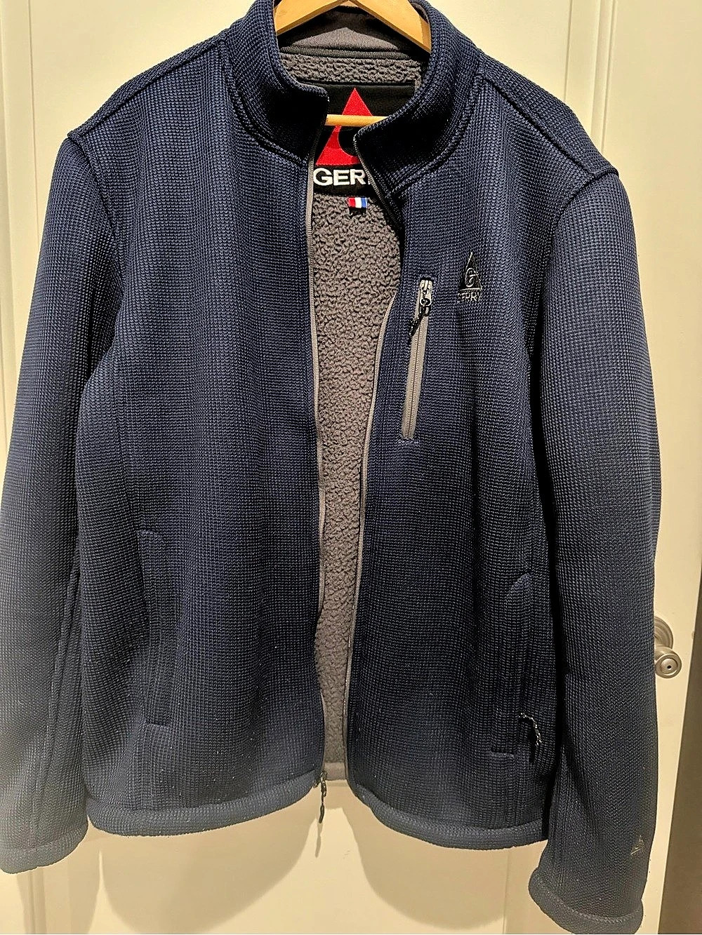 Gerry Men's Full Zip Jacket Full Zip Performance Jacket in Blue Like New